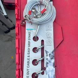 Stake And 30ft Cable To Keep Dog In Yard