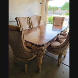 Dinner Table W/ 8 Chairs 