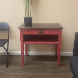 Wood Desk Or Small Vanity Table 