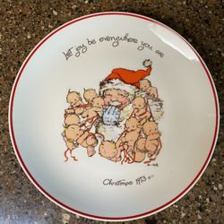 Christmas 1973 Kewpie Commemorative Plate