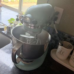 KitchenAid Artisan 5-Qt Mixer - $200  Aqua Sky