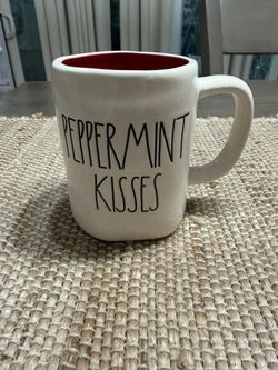 Rae Dunn Peppermint Kisses Christmas Mug
