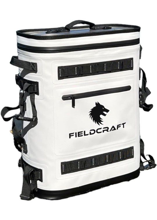 Insulated Cooler Backpack Leakproof Waterproof Cooler Bag, Arctic Wolf by Fieldcraft for Travel Sports, Beach, Outdoor Activities, Fishing, Hiking, Ca