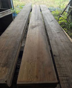 Lot of (6) 2x12 Treated Lumber - Unused CCA & Unused/Used Modern