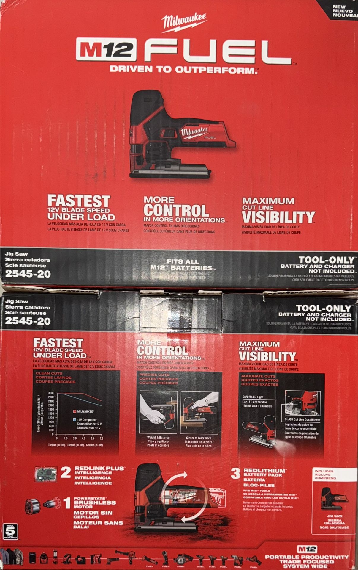 Milwaukee M12 Fuel Jigsaw. Tool Only. Model #2545-20
