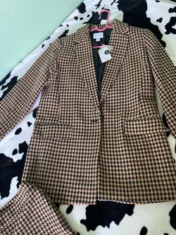 Nine West Houndstooth Blazer with Tags