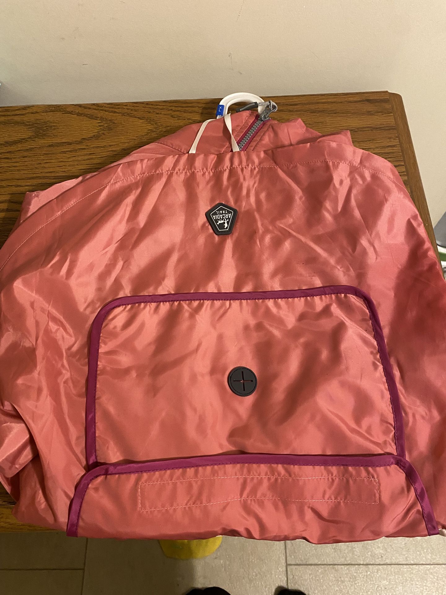 NWT Arcadia Trail Windbreaker Jacket With Hood Size X-Large
