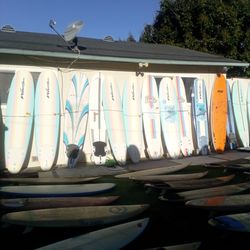 Hundreds of Surfboards every size