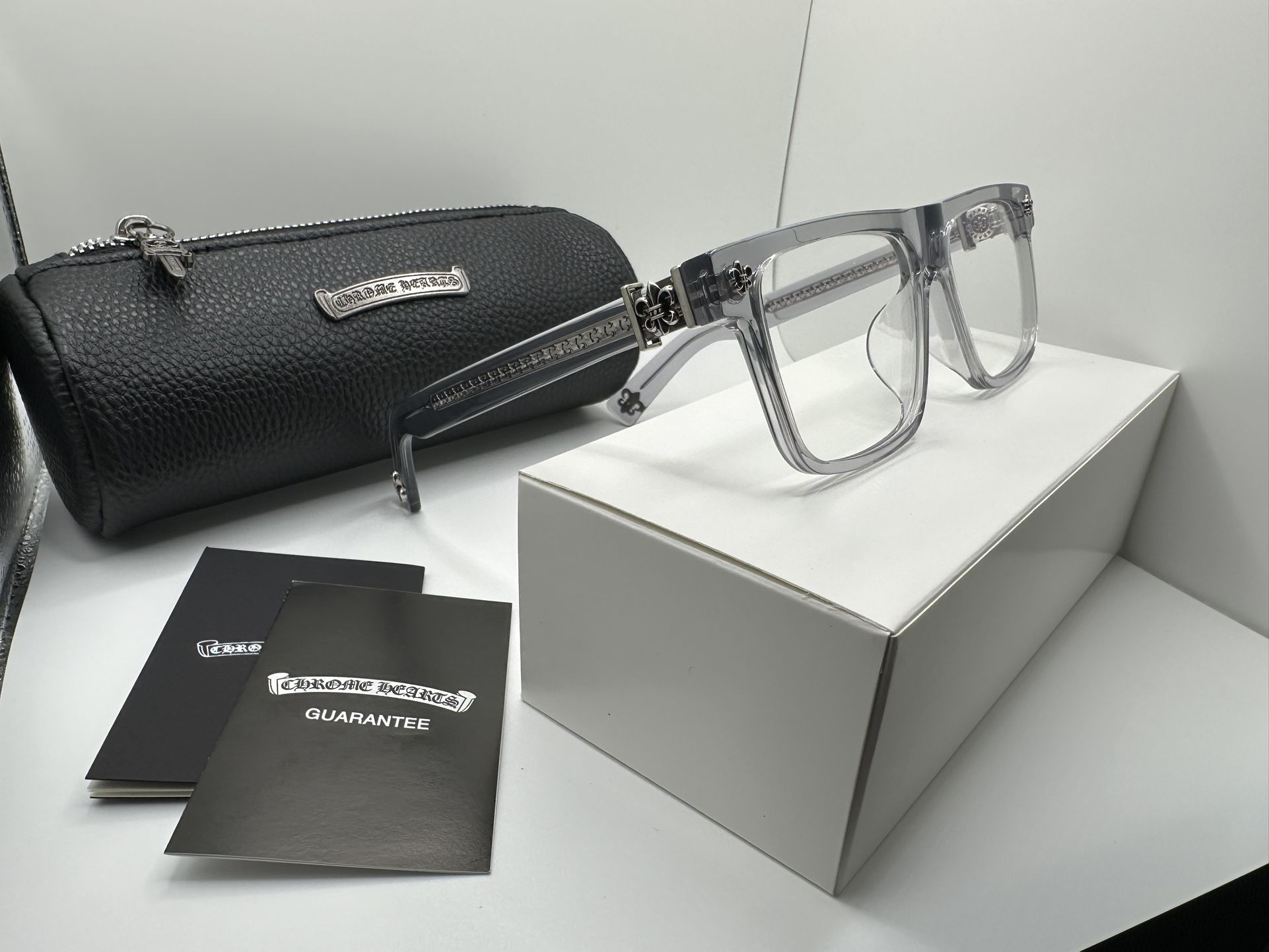 Chrome Hearts Clear Vagilante Pen Deep Vagillionaire Cox Ucker Officer Glasses PRICE FIRM