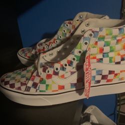 Brand New Checker Tie Dye Vans Size 11