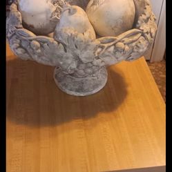 Vintage pottery with decor