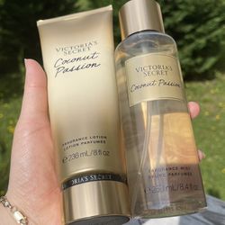 NEW Victoria's Secret COCONUT PASSION Fragrance Body Lotion 8oz And Fragrance! Duo for $23