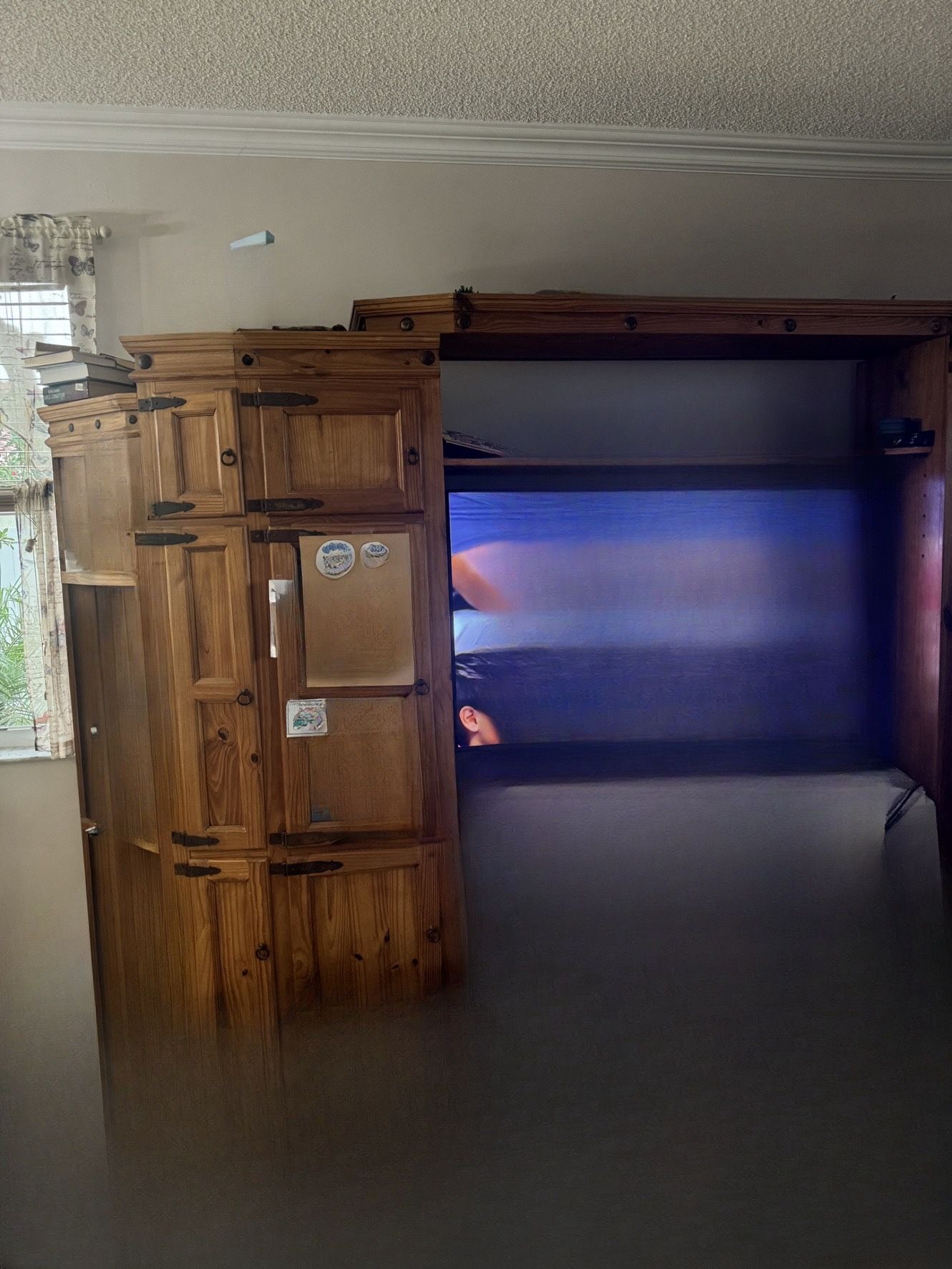 Hutch. Entertainment Center.
