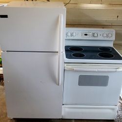  ELECTRIC STOVE  AND SMALL REFRIGERATOR,  FREE DELIVERY AND INSTALLATION, 3 MONTHS WARRANTY 