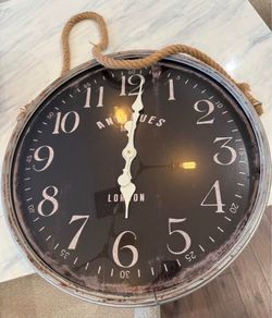 Antiques London Rope Wall Clock
