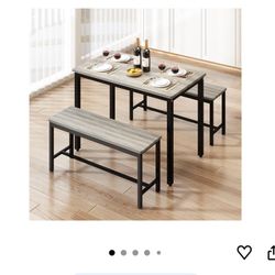 Dining Table With Benches