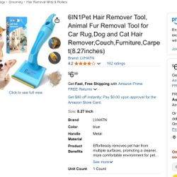 6 In 1 Pet Hair Remover
