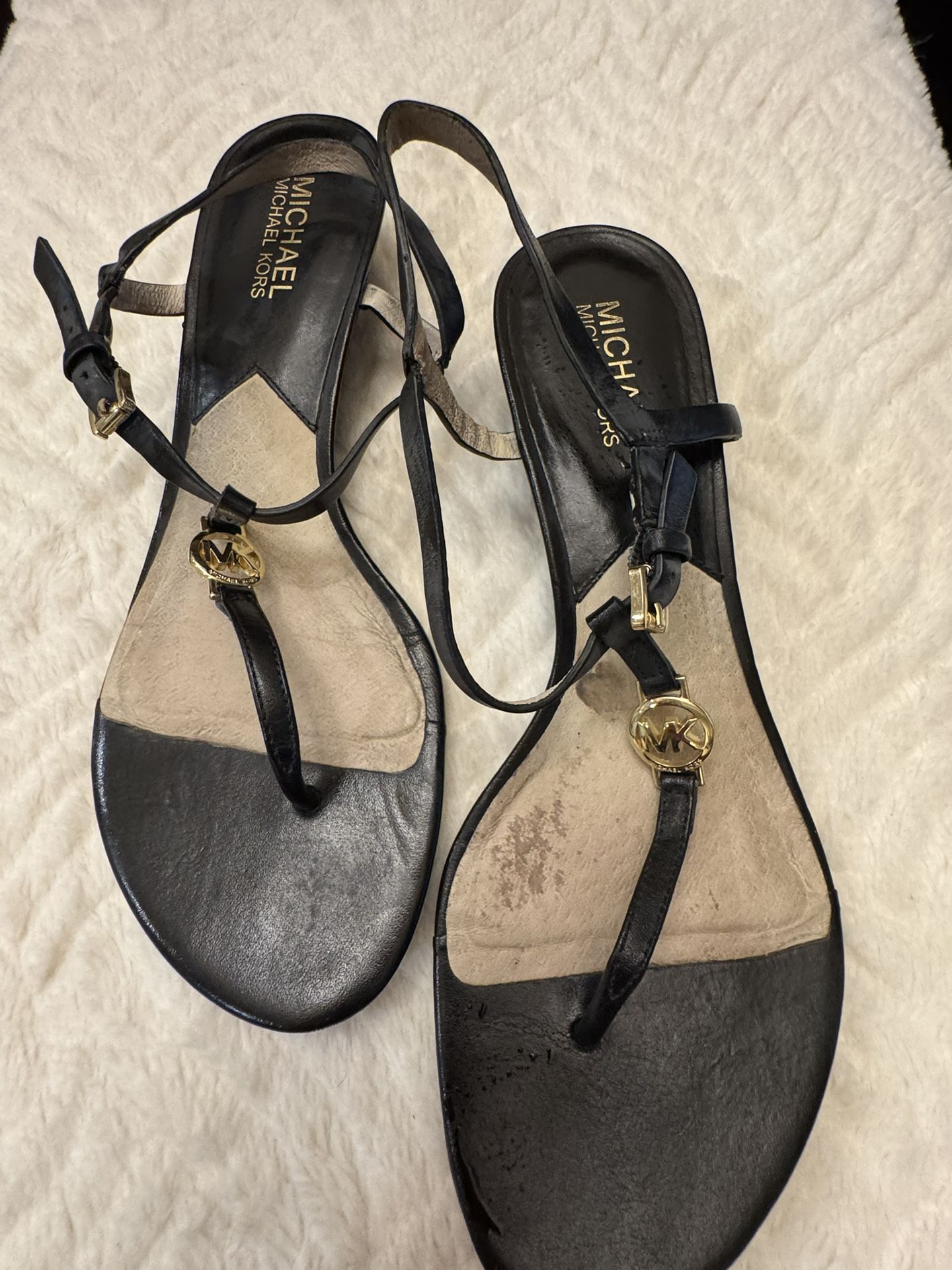 Black Sandal With Small Wedge 