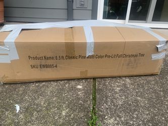  6 1/2 Foot Multicolor Classic Pine Artificial Tree