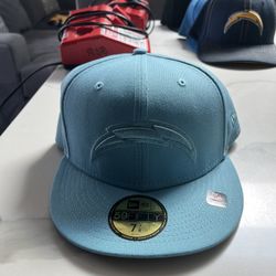 All Powder Blue Chargers Hat 