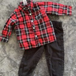 Flannnel Shirt Set