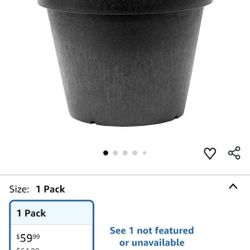 Tierra Verde Indoor & Outdoor Self-Watering Round Planter Pot, 18" x 16" 1 for $45 or 2 for $80