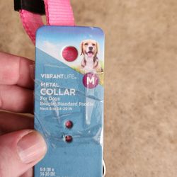 Pink Medium Sized Dog Collar