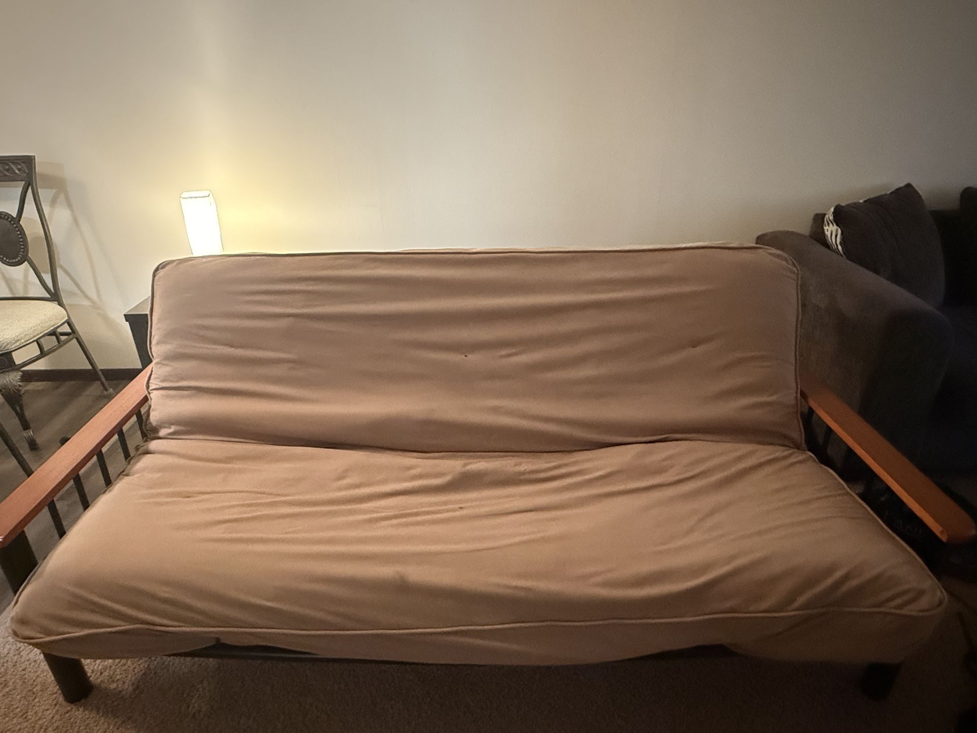 Brown/Black Futon