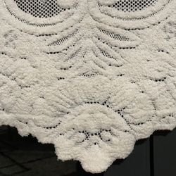 Vintage Chenille Dresser Couch Scarf Runner Cover 