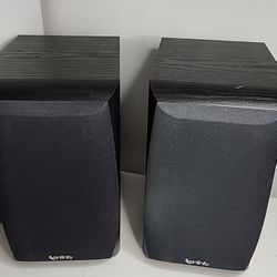 Pair of INFINITY Primus 150 Bookshelf Speakers 8 Ohms Black *Tested And working 