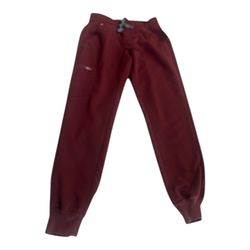 Figs Women’s Zamora Joggers Burgundy Size Small Style W18SW2005 PO 1699
