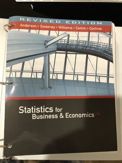 Statistics for Business & Economics