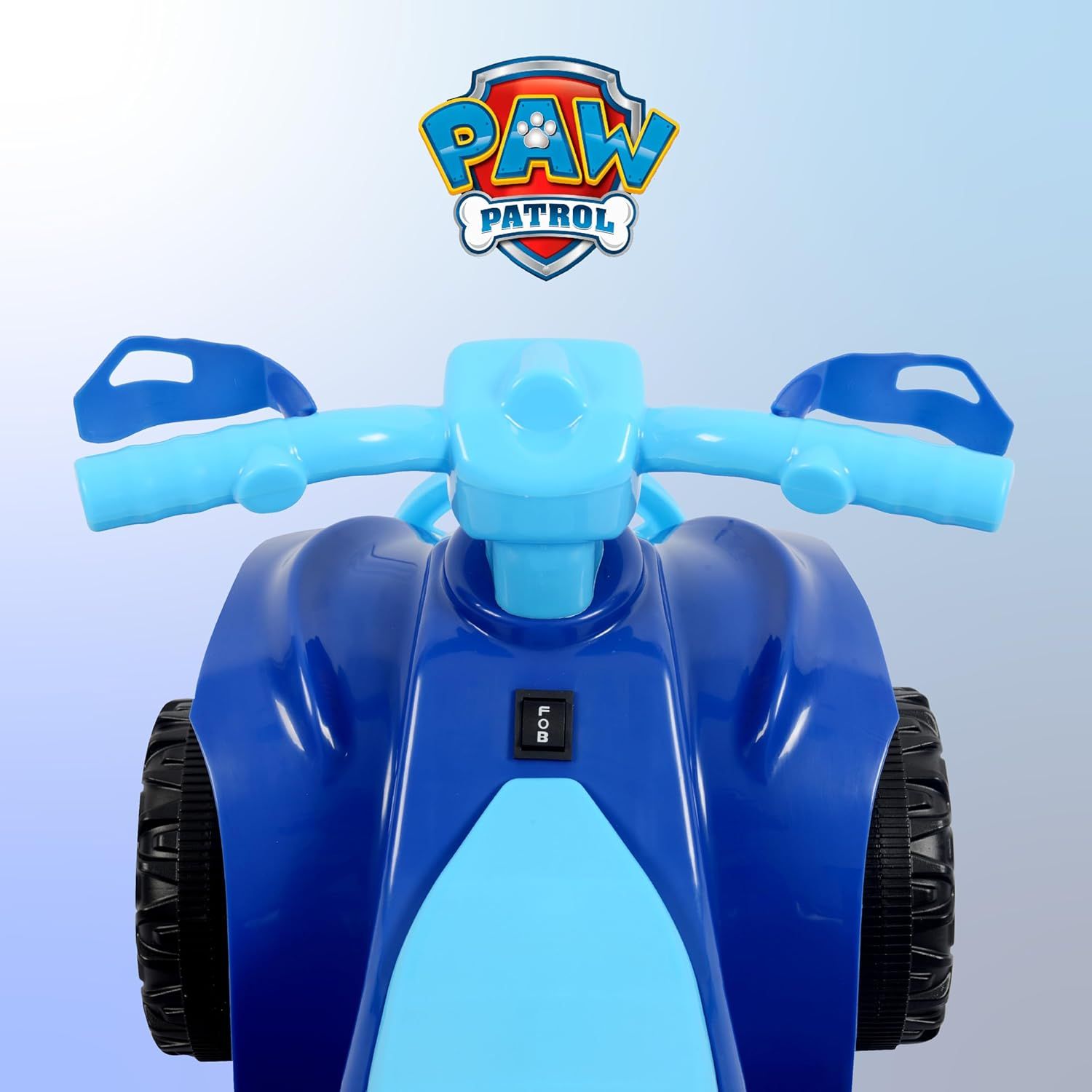 Paw Patrol Chase 6V Quad for Kids Powerful and Safe Ride On Toy with Rechargeable Battery Forward and Reverse Driving Foot Peddle Ages 2 3