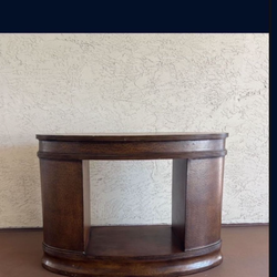 One Heavy Solid Wood Oval Dining Table Base