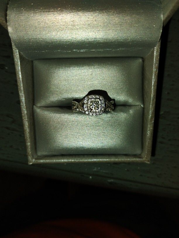 Princess Cut Diamond Ring With Band Was Purchased At Lee Michaels