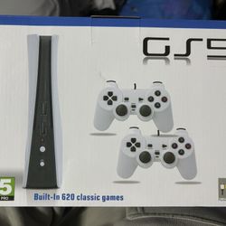 GS5 Retro Game Console – 620 Built-In Games – New 