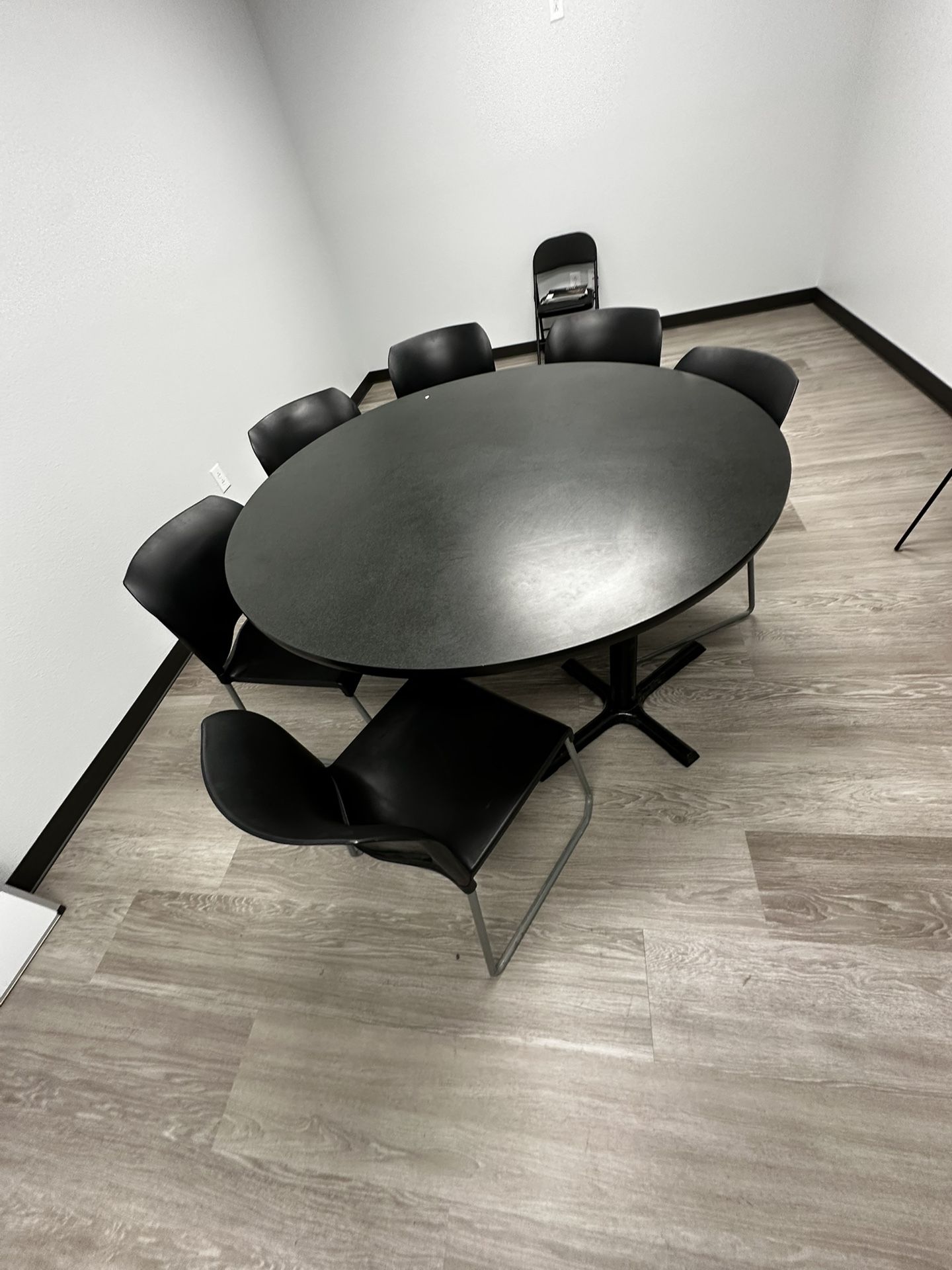 Round Industrial Table