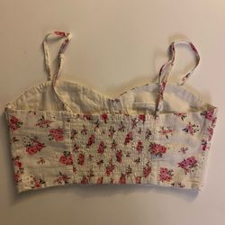 Zara women’s flower Crop Top Size Small