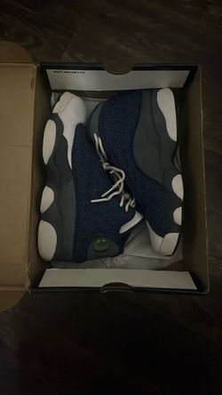 Navy/University Blue/Flint Grey Jordan 13 size 6.5y