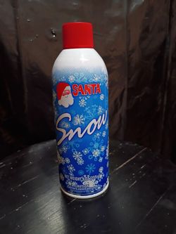 9 oz Aerosol Can of Santa Spray Snow. Used For Holiday Decorations.