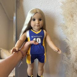 American Girl Doll, Blonde, Basketball