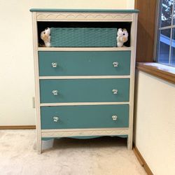 Blue And White Dresser
