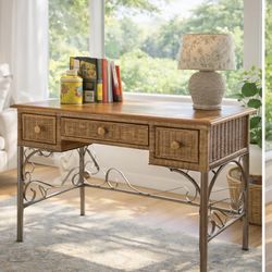 Wicker Desk