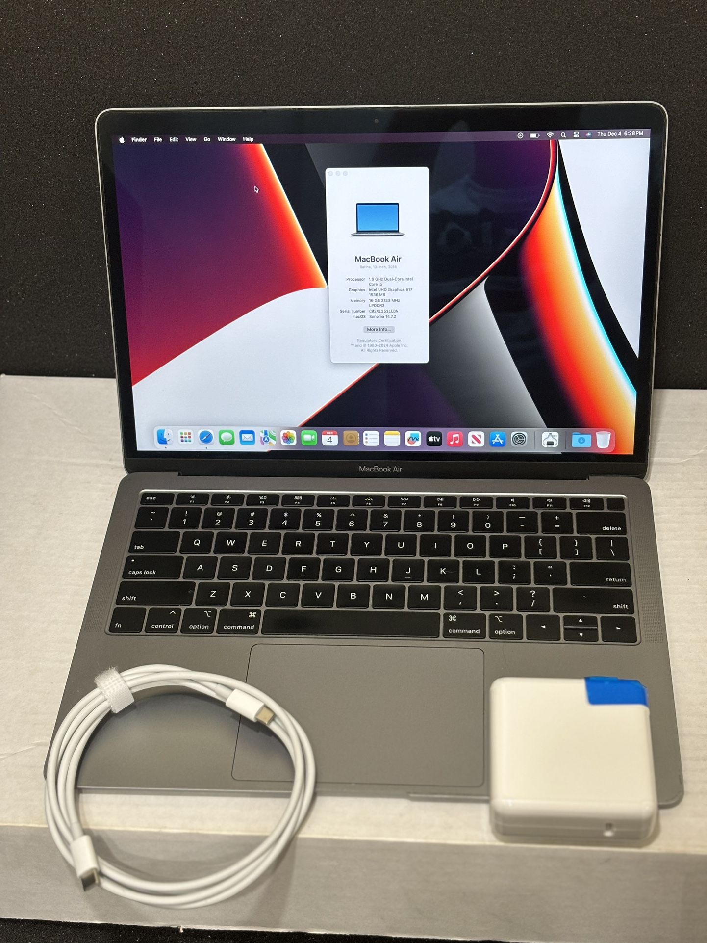 Macbook Air 13 2018 i5 16Gb Ram 512 GB Ssd 