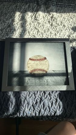 Framed Baseball Photography Print