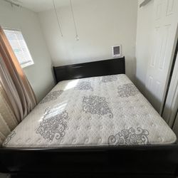 King Size Bedframe And Mattress Set