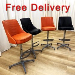 Set of 4 Vintage ChromCraft Swivel Bar Stools Free Delivery