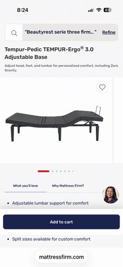 Tempurpedic Ergo3.0 base queen  in box
