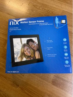 NIX X12D 12” Digital Photo Sensor Frame USB Memory Stick NIB NEW