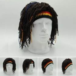 Knitted Hat And Wig